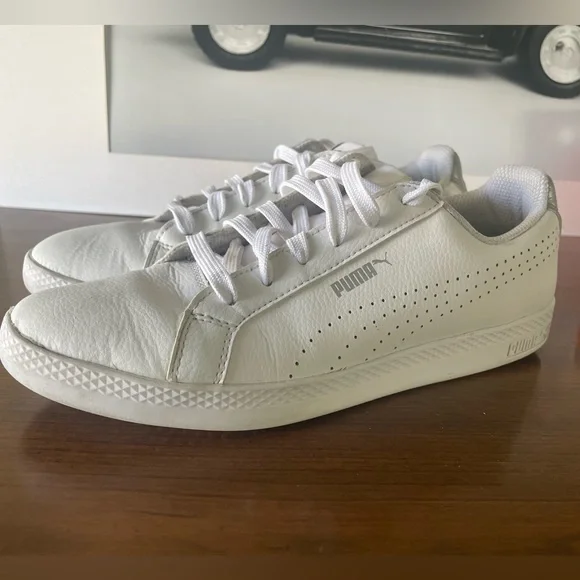Puma Women's White Sneakers - Picture 2 of 5